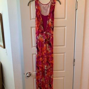 Maternity floral maxi dress
